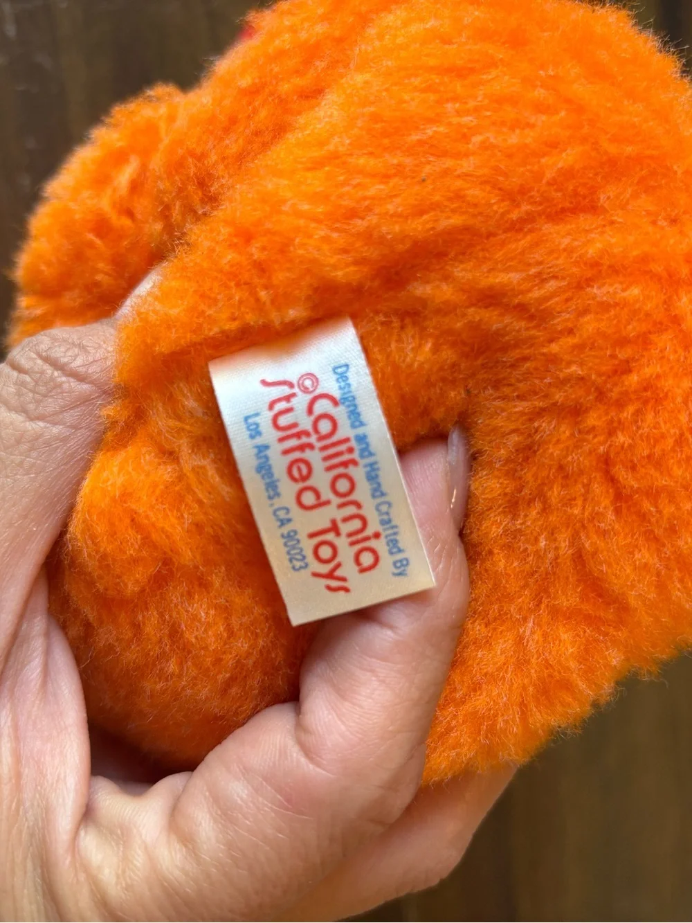 Vintage Plush USA Pumpkin Funky Ugly Goofy Buckteeth Mini Small Y2K